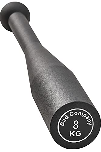 Indian Club Bell professionnelle/élan massue 8 kg Noir (pièce)