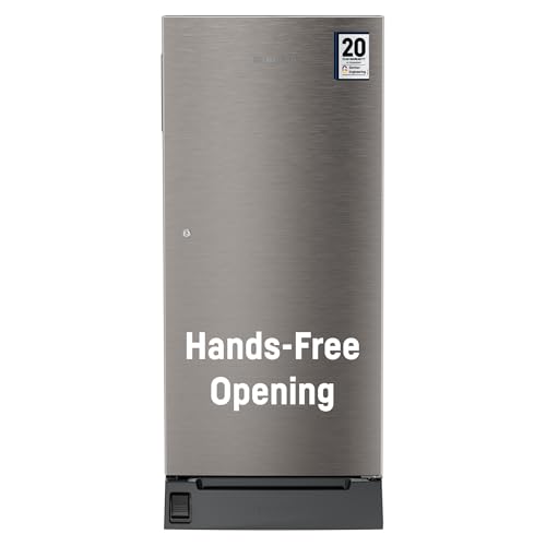 Image of Liebherr 191L 3 Star Inverter, Direct Cool,Handsfree Open with Foot Pedal, Pocket Handle,Single Door Refrigerator,20 Yrs Warranty on Compressor,Freezer 22L, Vegetable Organiser,Grey Steel(2024 Model)
