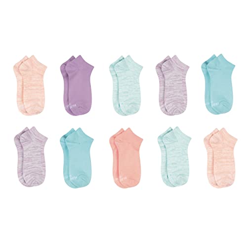 Hanes girls Comfortsoft Ankle Socks, Soft Stretch Socks for Girls, Assorted, 10-pair Pack2