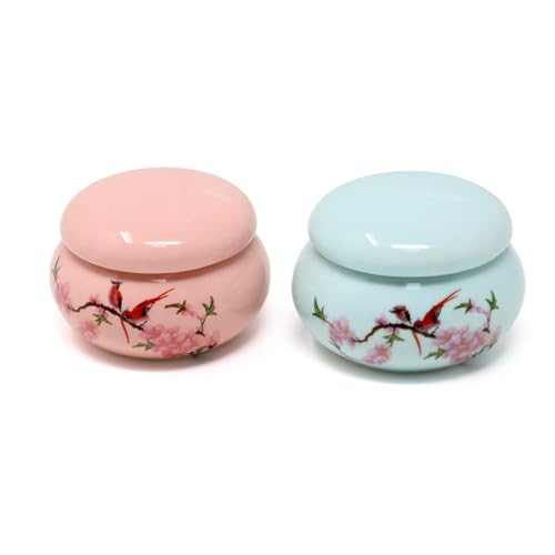 yueton 2 Pack Recipientes de Porcelana para Nail Art miniatura 1