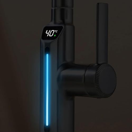Robinet cascade salle de bain extractible avec affichage digital de température