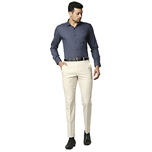 Image of Park Avenue Men's Pure Cotton Checks Pattern Regular Fit Semi Cutaway Collar Half Sleeve Formal Shirt