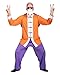 Funidelia Disfraz Oficial de Maestro Roshi - Dragon Ball para hombre, Pantalón, chaqueta, mochila, bigote con barba, gafas y calva - Traje para adultos para fiestas, Carnaval y Halloween - Talla M