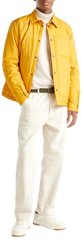 United Colors of Benetton Giubbotto 2SCBUN05N Giacca, Giallo, L Uomo