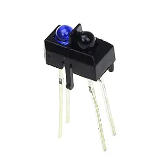 REES52 10 pcs tcrt5000 tcrt5000l reflective ir infrared light emitting diode lamp Reflective optical sensor Switches - Reflective Optical switch Sensor with Transistor Output - TCRT5000 IR sensor - Pack of 10 pcs