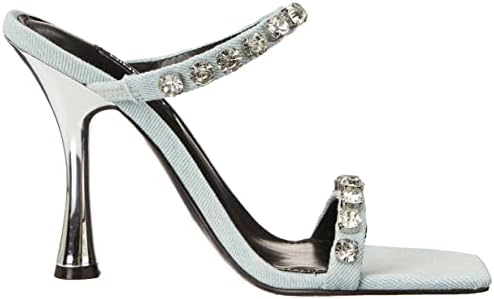 Nine West Women's ARIA Heeled Sandal, Light Denim, 7.5 | Image 5