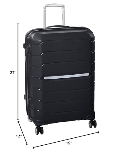 Samsonite Expandable Hard Luggage with Spinner Wheels, Black, Média