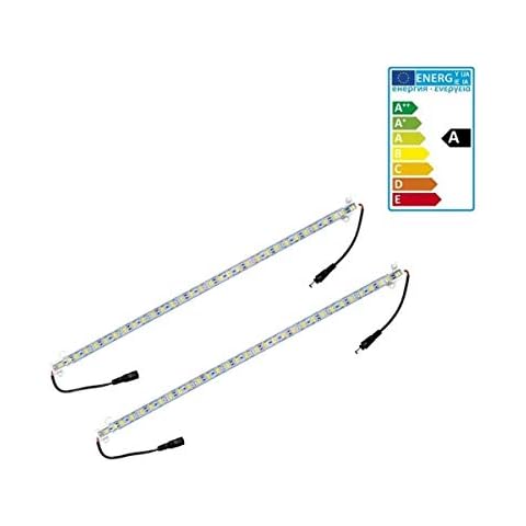 ECD Germany 2x LED Unterbauleuchte 100cm 5050SMD 60 LEDs Warmweiß 3000K 638 lm Cover