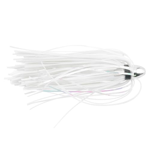 C&H Lures, King Buster Lure, Iridescent Pearl/PearlMylar Skirt, 1/8 oz Head, 2.5 in, 3 pc