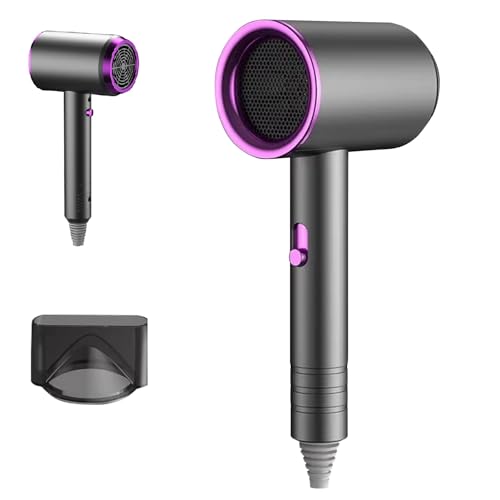 Bwaliffury Asciugacapelli,Asciugacapelli 1200 W, Asciugatura Rapida, asciugacapelli ionico, 4 Temperature/3 Velocità, Protezione dal Surriscaldamento,Phon Capelli Professionale per Viaggi,Casa,Salone
