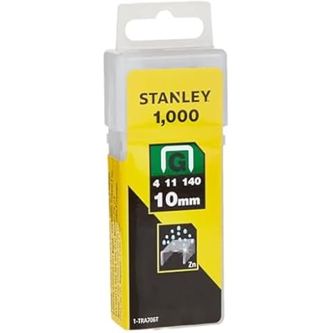 Stanley Heavy Duty Type G Staples, 10mm, Pack of 1000 Cover