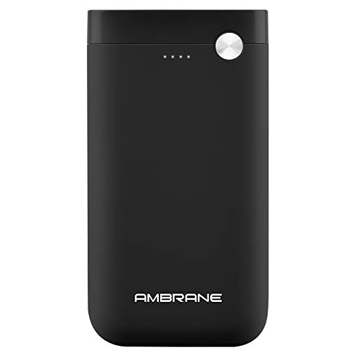 Ambrane 15000mAh Li-Polymer Powerbank with Type C and USB Ports | Fast Charging for Smartphones, Smart Watches, Neckbands & Other Devices (PP-150, Black)