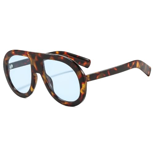 Image of Popular Fashion Pilot Sunglasses Women Retro Chunky Designer Men Punk Gradient Shades UV400 Oversized Sun Glasses