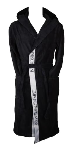 Emporio Armani mens Cotton Plush Bath Robe