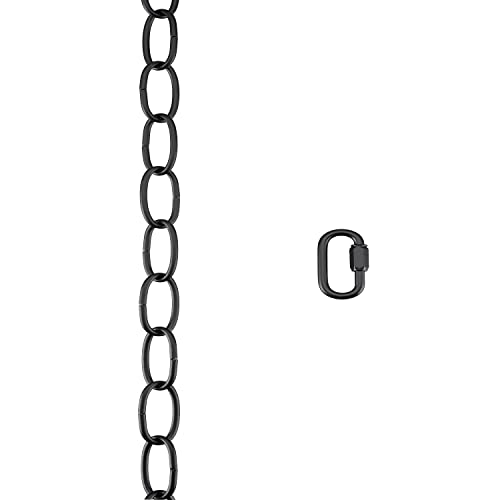 Image of Aspen Creative 21108-81,Steel 6 Feet Heavy Duty Chain & Quick Link Connector for Hanging Up Maximum Weight 40 Pounds-Lighting Fixture /Swag Light /Plant in Oil Rubbed Bronze.11 Gauge.