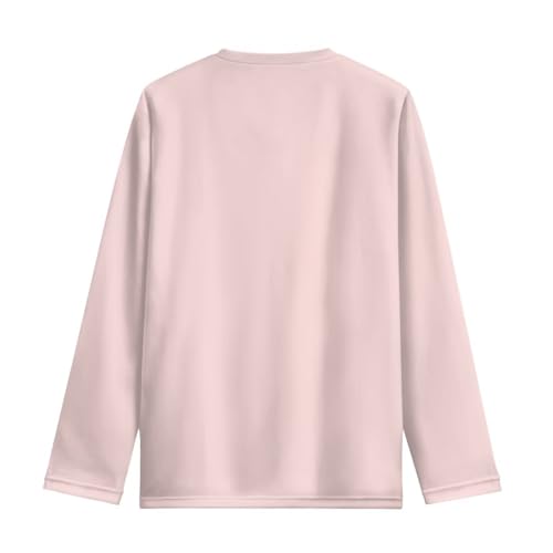 Image of Long Sleeve Shirts for Girls Casual Crewneck Tops Fall Winter Outfits for 3-16 Years Old