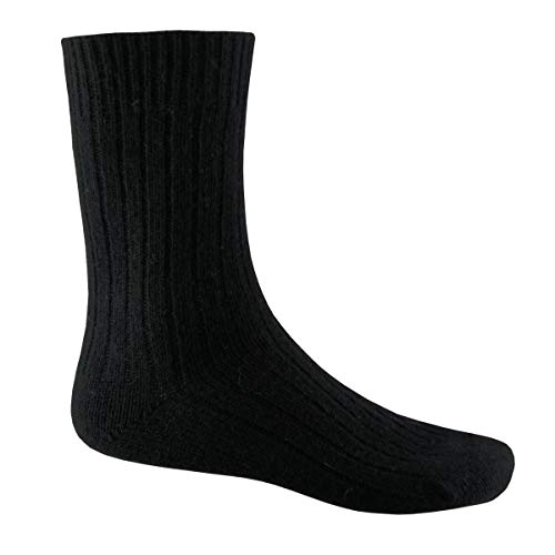 YUN 3 Pairs Men's Pure 100% Wool Traditional Crew Warmer Boot Winter Socks3