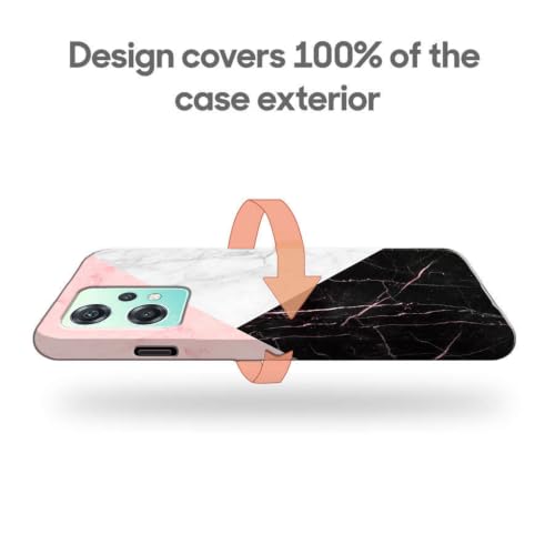 Image of COLORflow Back Cover Compatible with OnePlus Nord CE 2 Lite 5G | Beautiful Black White Pink Marble | Designer Printed Hard CASE Bumper Back Cover Compatible with OnePlus Nord CE 2 Lite 5G