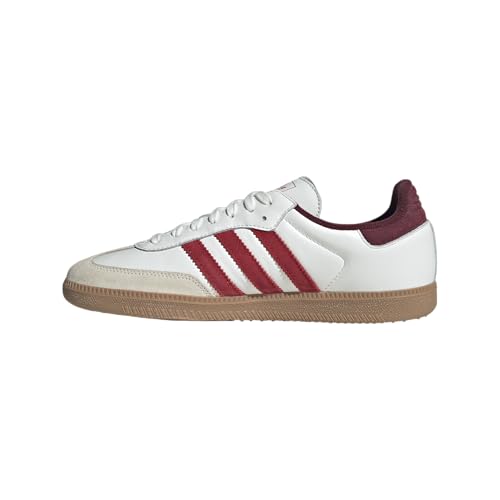 adidas CWHITE/BETSCA/Shared Men's Samba OG Core whiteBetter Scarlet/Shadow red 13 US, Wide