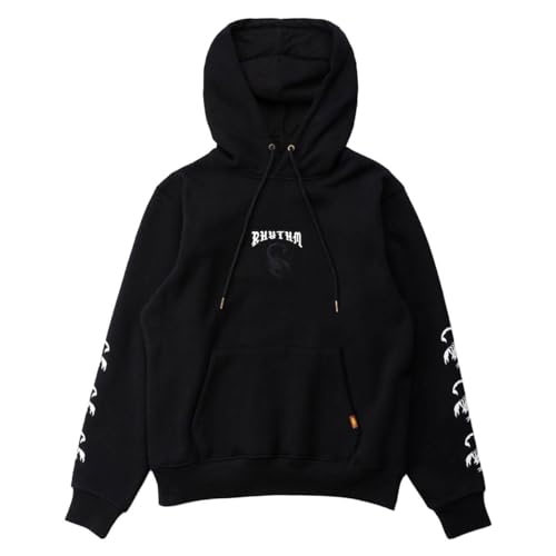 Rhythm Scorpion Heavyweight Fleece Hoodie - Black - MD