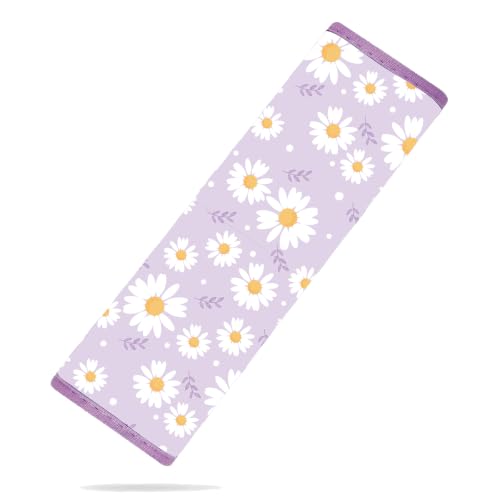 Image of Seat Belt Cover for Kids, Seat Belt Pad for Boys Girls, Car Seat Straps Shoulder Pads for Kids, Kid's Seat Belt Cushion, Shoulder Strap Pad, 1 Piece (Daisy Delight)