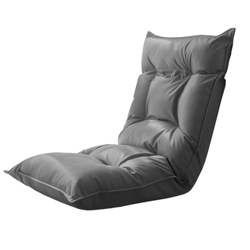 Silla plegable de suelo con soporte trasero ajustable, asiento acolchado para meditación y juegos para un uso cómodo en interiores y exteriores