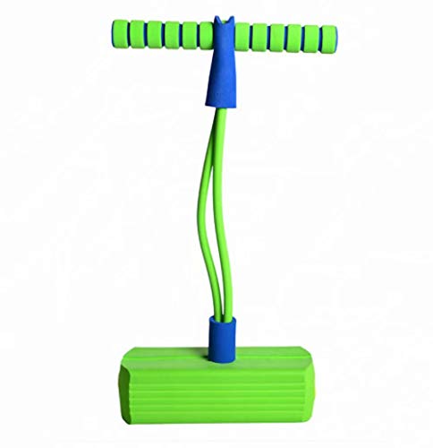 My First Foam Pogo Jumper for Kids Fun and Safe Pogo Stick, Durable Foam and Bungee Jumper for Ages 3 and up Toddler Toys, Supports up to 250lbs, Green
