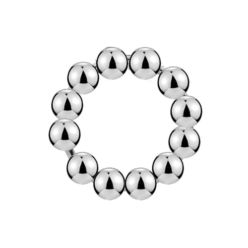 Stainless Steel Balls, Sliding, Comfortable Touch, Men's Workout Exercise Ring (USF117) (35)