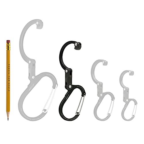 Image of GEAR AID HEROCLIP 360 Swivel Carabiner Gear Clip and Hook (Medium) for Camping, Backpack, Suitcases and Garage Organization