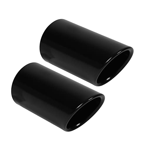 Embout d'échappement en acier inoxydable double paroi noir pour modèle B8