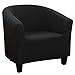 SearchI 1 Pièce Housse de Fauteuil Chesterfield,Facile à Installer et Nettoyer,Housse de Canapé Tub Chair Extensible Housse de Fauteuil Cabriolet Biélastique Modèle Tullsta,Couverture de Fauteuil Noir