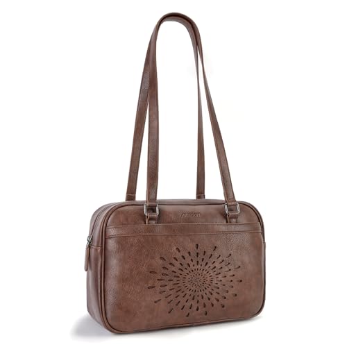 Bolso vegano para mujer con asa superior y diseño girasol miniatura 1