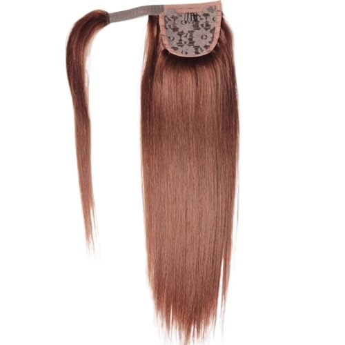 Coleta Postiza 16'-24' cabello humano de la extensión de la cola de caballo, clip de Remy Stragiht envolvente en el postizo for el uso diario ponytail extension(33,18inch)