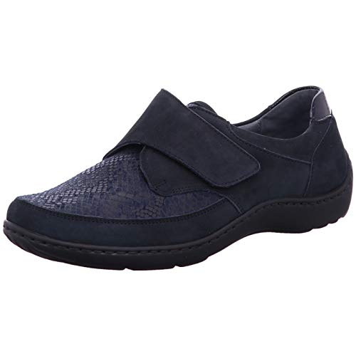 Preisvergleich Produktbild Waldläufer Damen Hausschuhe Denver KROKUSSTR. Taipei 496H31 352 194 blau 753843