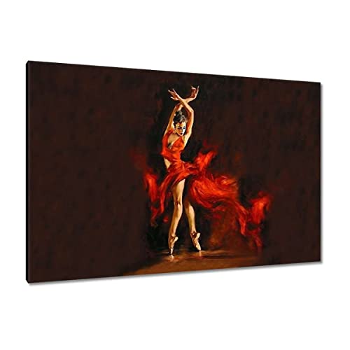 Tableau imprimé sur toile émotion danse femme passionnée dansant 120x80