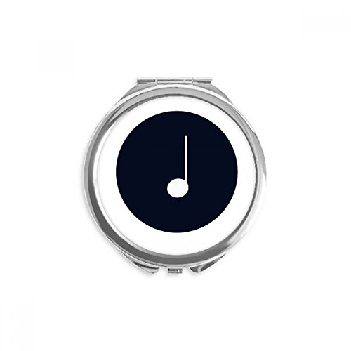 Miroir portable musique blanche et noire, le cadeau pour musicienne
