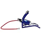 Erstausrüster Qualität Fußpumpe, Doppelzylinder mit Manometer, Fuß Pumpe, für Fahrrad, Auto, Motorrad, etc, Reifenpumpe, Reifenfüller, Bodenpumpe