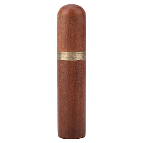 OEBUAFI Caja de Agujas de Coser de Madera, Estuche Portátil para Almacenamiento de Agujas, Organizador Pequeño de Piezas de Costura con Tapa Segura para Suministros de Manualidades (Café)