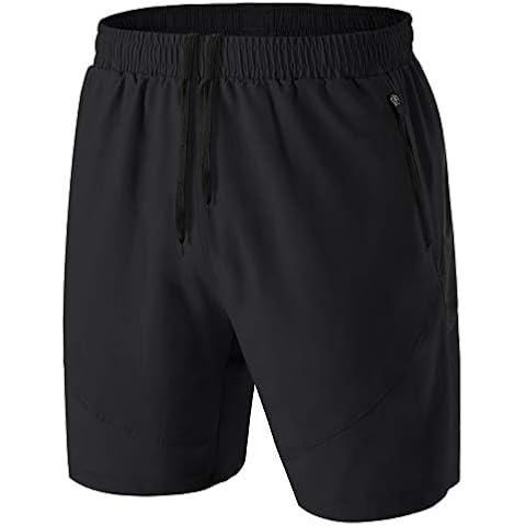 Kyopp Kurze Hosen Herren mit Taschen Reißverschluss Atmungsaktiv Schnell Trocknend Sport Shorts Cover