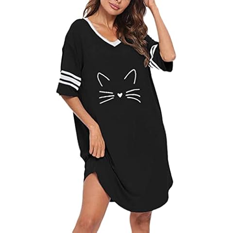 KAMONG Women's Oversized Sleep Shirt Cover