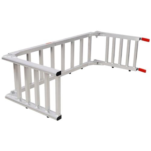 Rampas de carga plegables de aluminio de 7,3 pies, para ATV, motocicleta, cortacésped y motocicleta de tierra, con capacidad de 1400 libras miniatura 6