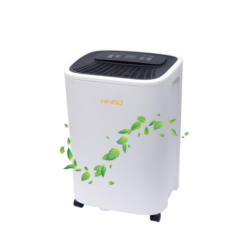 HINISO Dehumidifier for Home, 2000sq.ft Area 10L Dehumidifier with 2.5L Water Tank Capacity, Dehumifiers for Home and Basement with Auto Defrost & Overflow Protection & Timer (B0CQFSJF5H) Amazon Price History, Amazon Price Tracker