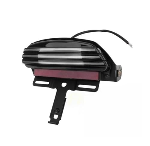 Feu arrière de moto à trois barres avec support de feu de stop LED