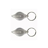 Livré avec un porte-clés : design populaire, lampe LED avec bouton presseur, facile et rapide à utiliser.