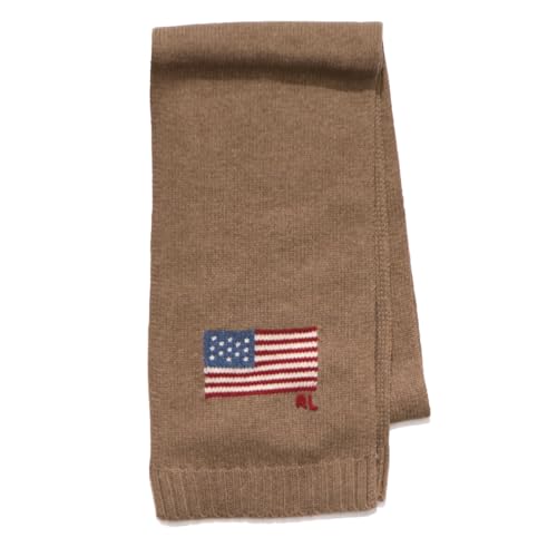 [POLO RALPH LAUREN] ポロラルフローレン PC1442 MUFFLER マフラー アメリカ 星条旗 ユニセックス ストール ウール ギフト (226(CAMEL), ONE SIZE) [並行輸入品]