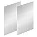 COYOUCO 2Pack 304 Stainless Steel Sheets Metal,304 Stainless Steel Shim Plates Metal Sheets for Crafting, DIY, Kitchen Stovetop