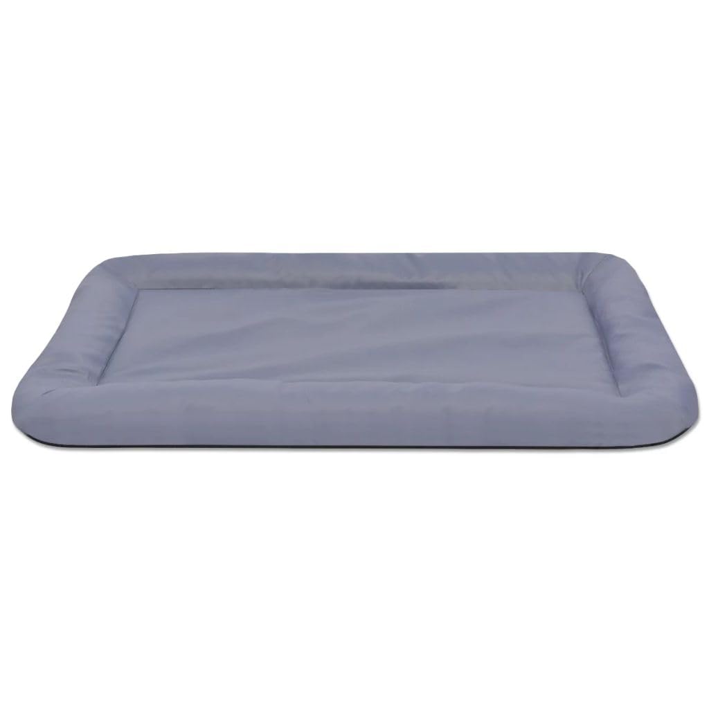 Colchón cama cesta para perros mascotas tamaño XXL 97 x 62 cm gris 02_0001616