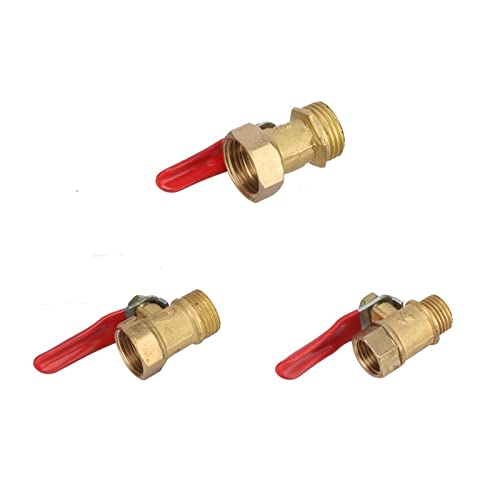 Válvula de bola de latón de 3/8" para solucionar fugas e interrumpir el agua 5