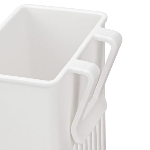 Image of 2PCS Silverware Drainer Drying Basket for Sink - Compact Kitchen Utensils Holder, Cutlery Storage Organizer with Cup, Dish Hanging Drain Rack for Forks, Spoons, Knives & Chopsticks (White, Plastic)