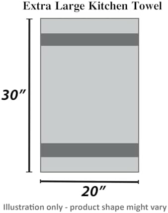 Urban Villa Kitchen Towels,Trendy Stripes, 100% Cotton Dish Towels, Mitered Corners, (Size: 20X30 Inch), Pink/White Highly Absorbent Bar Towels & Tea Towels - (Set of 6)